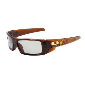 Oakley Men's TinTin Gascan Brown Frame Gray Lens Rectangular Sunglasses