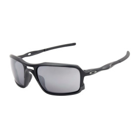 Oakley Men's Triggerman Black Frame Gray Lens Rectangular 59mm Sunglasses