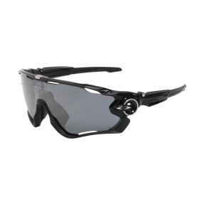 Oakley Men's Jaw Breaker Black Frame Gray Lens Shield Sunglasses