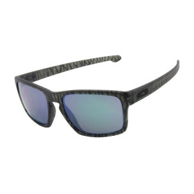 Oakley Men's Sliver Green Frame Green Lens Rectangular 57mm Sunglasses