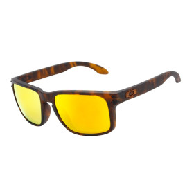 Oakley Unisex Holbrook Tortoise Frame Orange Lens Rectangular 55mm Sunglasses