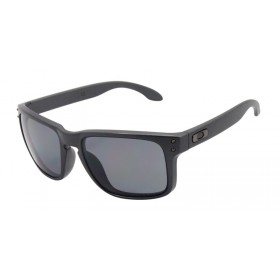 Oakley Unisex Holbrook Gray Frame Gray Lens Rectangular 55mm Polarized Sunglasses