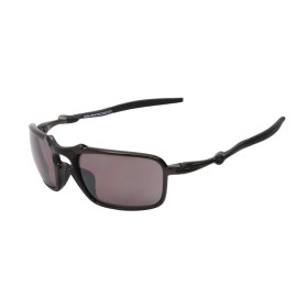 Oakley Men's Badman Black Frame Purple Lens Rectangular 60mm Polarized Sunglasses