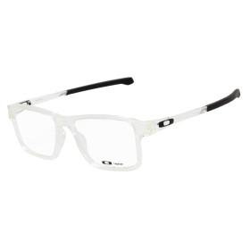 Oakley Unisex Chamfer 2 Clear Frame Transparent Lens Rectangular 54mm Glasses