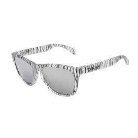 Oakley Unisex Frogskins Gray Frame Silver Lens Oval 55mm Sunglasses