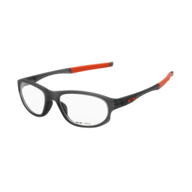 Oakley Unisex Crosslink Strike Gray Frame Transparent Lens Oval 54mm Glasses