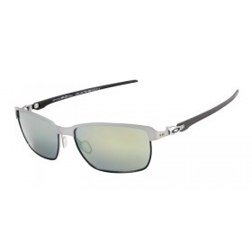 Oakley Men's Tinfoil Carbon Gray Frame Yellow Lens Rectangular 58mm Polarized Sunglasses