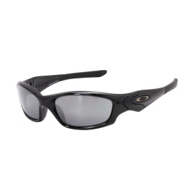 Oakley Men's Straight jacket Black Frame Gray Lens Rectangular 61mm Sunglasses