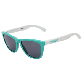 Oakley Unisex FROGSKINS Green Frame Gray Lens Oval 55mm Sunglasses
