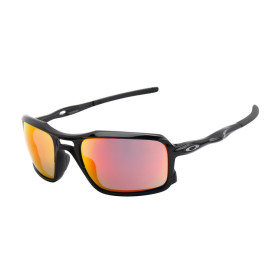 Oakley Men's Triggerman Black Frame Red Lens Rectangular 59mm Sunglasses