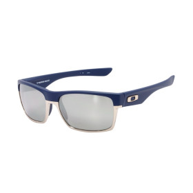 Oakley Men's Twoface Blue Frame Silver Lens Rectangular 60mm Polarized Sunglasses