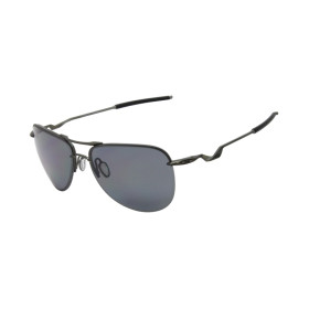 Oakley Unisex Tailpin Gray Frame Gray Lens Aviator 61mm Sunglasses