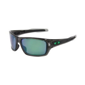 Oakley Men's Turbine Gray Frame Green Lens Rectangular 63mm Polarized Sunglasses