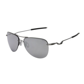 Oakley Men's Tailpin Gray Frame Silver Lens Aviator 61mm Sunglasses