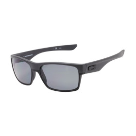 Oakley Men's Twoface Black Frame Gray Lens Rectangular 60mm Polarized Sunglasses