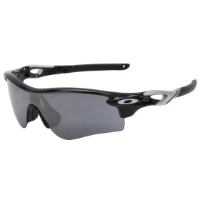 Oakley Men's Radarlock Black Frame Silver Lens Shield Sunglasses
