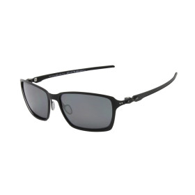 Oakley Men's Tincan Carbon Black Frame Gray Lens Rectangular 58mm Polarized Sunglasses