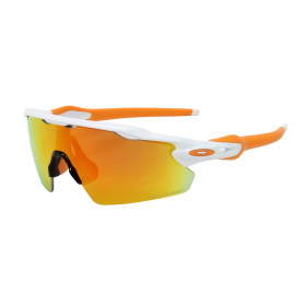 Oakley Radar ev Pitch White Frame Red Lens Shield Sunglasses