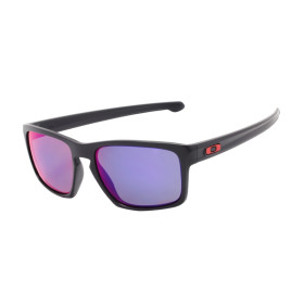 Oakley Men's Sliver Black Frame Purple Lens Rectangular 57mm Sunglasses