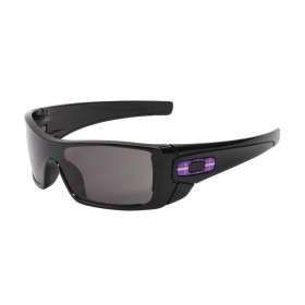 Oakley Men's Batwolf Black Frame Gray Lens Shield Sunglasses