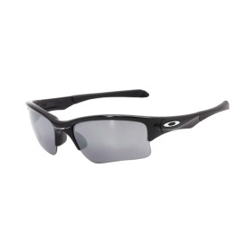 Oakley Men's Quarter Jacket Black Frame Silver Lens Semi Rimless 61mm Sunglasses