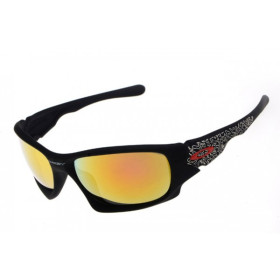Oakley Ten matte black sunglasses fire iridium lens