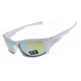 Oakley Ten sunglasses white frame jade iridium lens
