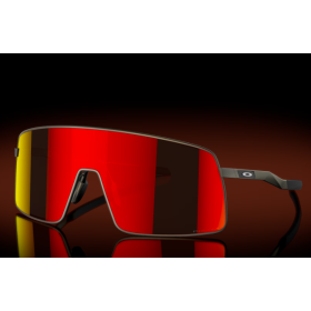 Oakley Sutro TI Sunglasses Satin Carbon Frame Prizm Ruby Lenses