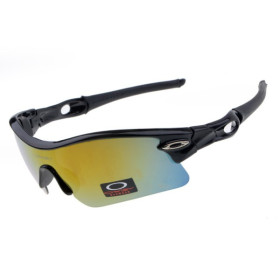 Oakley radar pitch sunglasses polished black / fire iridium