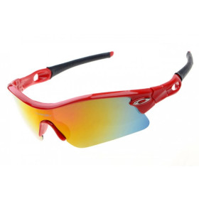 Oakley radar pitch polished red sunglasses