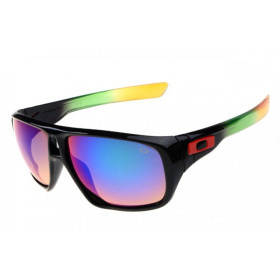 Oakley dispatch sunglass black green yellow / ice iridium