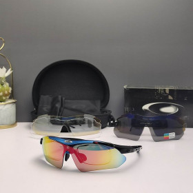 Oakley 0089 Sunglasses Black Blue Frame Polarized Galaxy Lenses