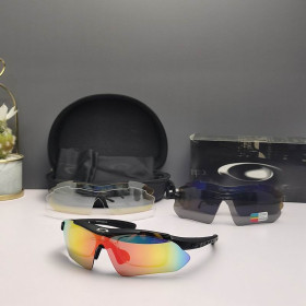 Oakley 0089 Sunglasses Black Frame Polarized Galaxy Lenses