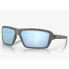 Oakley Cables Sunglasses Woodgrain Frame Prizm Deep Water Polarized Lenses