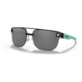 Oakley Chrystl Sunglasses Matte Black Celeste Frame Prizm Black Lens