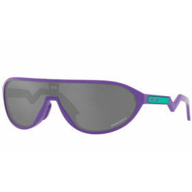 Oakley CMDN Sunglasses Electric Purple Frame Prizm Black Lenses