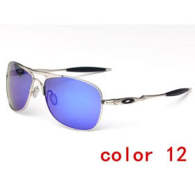 Oakley Crosshair Sunglasses Polarized Rose Gold Frame Deep Blue Lenses