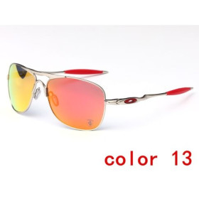 Oakley Crosshair Sunglasses Polarized Rose Gold Frame Ruby Lenses
