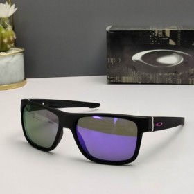 Oakley Crossrange XL Sunglasses Matte Black Frame Prizm Polarized Purple Lenses