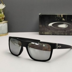 Oakley Crossrange XL Sunglasses Matte Black Frame Prizm Polarized Silver Iridium Lenses