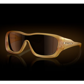 Oakley De La Salle Sunglasses Matte Trans Light Curry Frame Prizm Tungsten Lenses