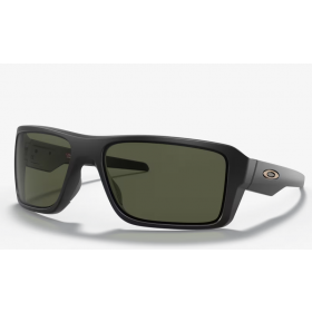 Oakley Double Edge Sunglasses Matte Black Frame Dark Grey Lenses