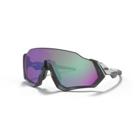Oakley Flight Jacket™ Sunglasses Matte Steel Frame Prizm Road Jade Lens