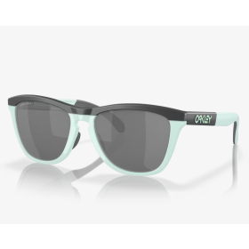 Oakley Frogskins Range Sunglasses Matte Carbon/Blue Milkshake Frame Prizm Black Lenses