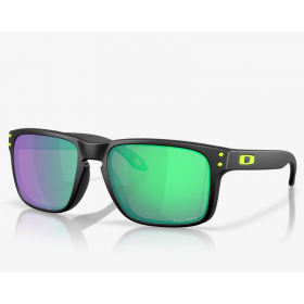 Oakley Holbrook Sunglasses Matte Black Frame Prizm Road Jade Lenses