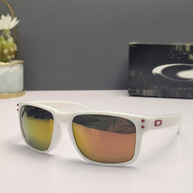 Oakley Holbrook Sunglasses White Frame Polarized Ruby Lenses