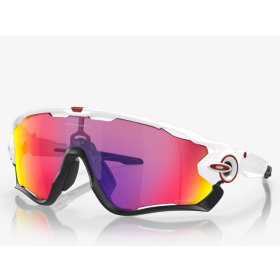 Oakley Jawbreaker Sunglasses Polished White Frame Prizm Road Lenses