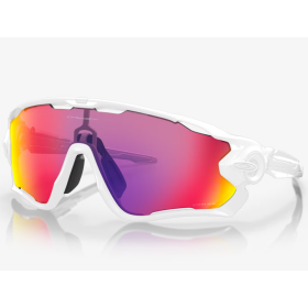 Oakley Jawbreaker Sunglasses Polished White Frame Prizm Road Lenses