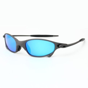 Oakley Juliet Sunglasses Black Frame Prizm Blue Polarized Lenses