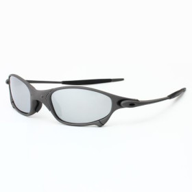 Oakley Juliet Sunglasses Matte Black Frame Gray Polarized Lenses